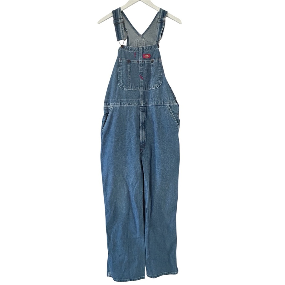 Vintage Dickies Denim Overalls Unisex 36x30 — Classic Carpenter Workwear